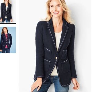 NWT Talbots FRAMED TWEED JACKET L